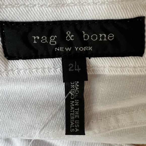 Rag & Bone [24 NWT] White Cigarette Jeans size 24 - Picture 6 of 13